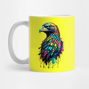 rainbow bald American eagle Mug